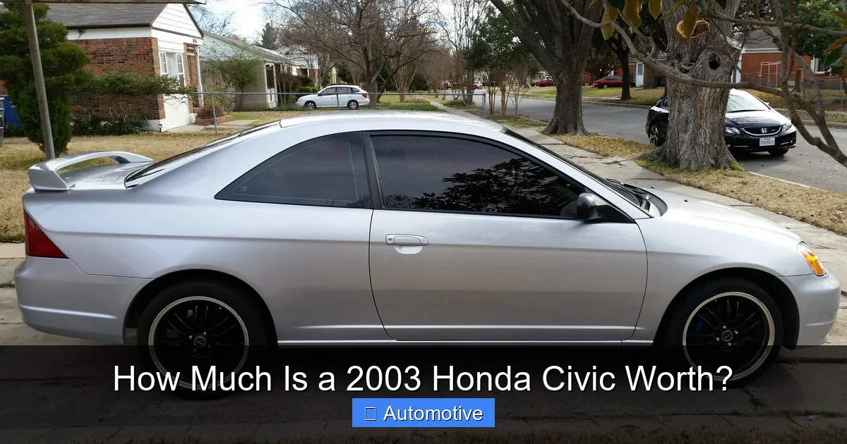 How Much Is a 2003 Honda Civic Worth?