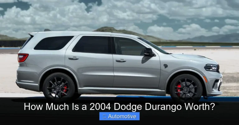 How Much Is a 2004 Dodge Durango Worth?
