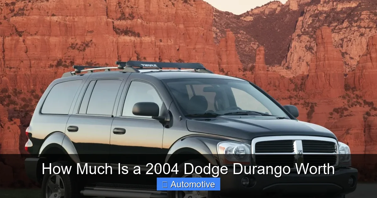 How Much Is a 2004 Dodge Durango Worth