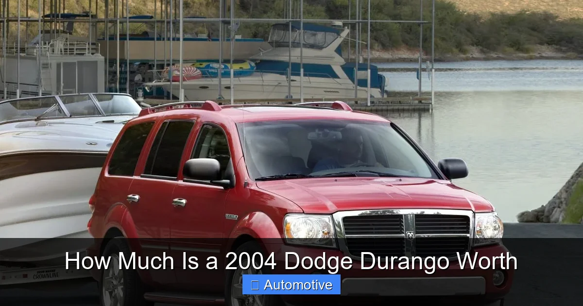 How Much Is a 2004 Dodge Durango Worth