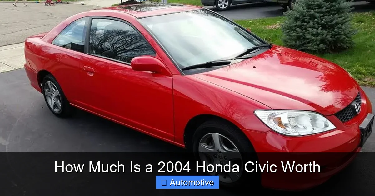 How Much Is a 2004 Honda Civic Worth