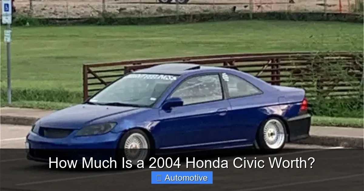 How Much Is a 2004 Honda Civic Worth?