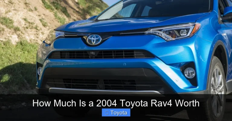 How Much Is a 2004 Toyota Rav4 Worth