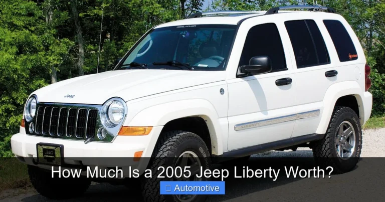 How Much Is a 2005 Jeep Liberty Worth?