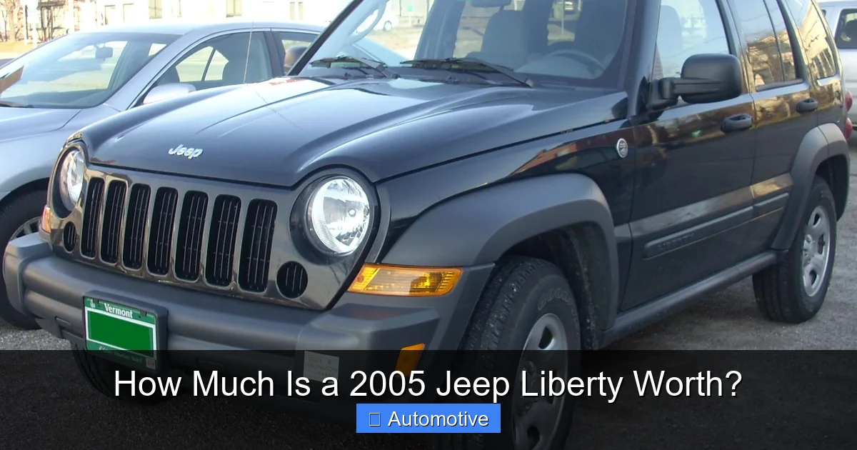 How Much Is a 2005 Jeep Liberty Worth?