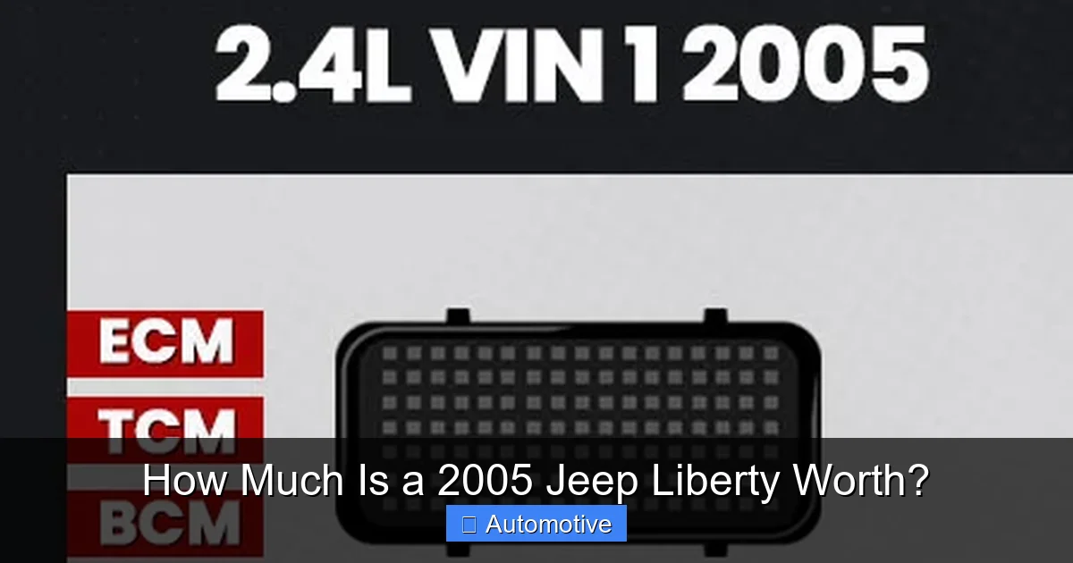 How Much Is a 2005 Jeep Liberty Worth?