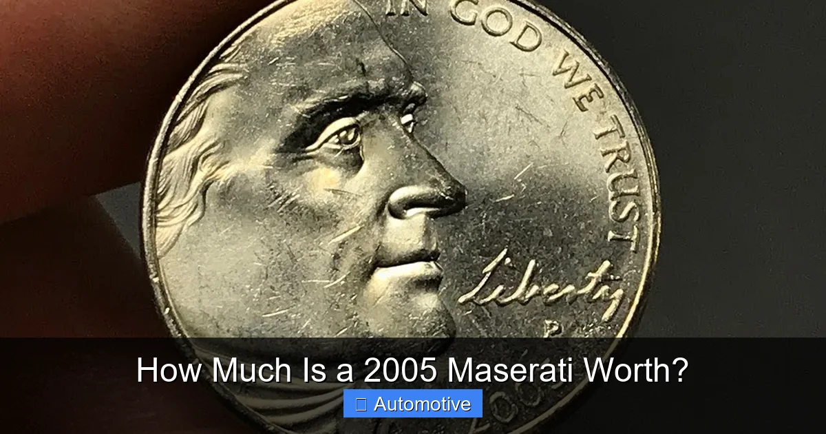 How Much Is a 2005 Maserati Worth?