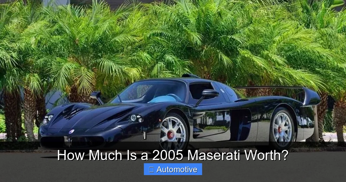How Much Is a 2005 Maserati Worth?