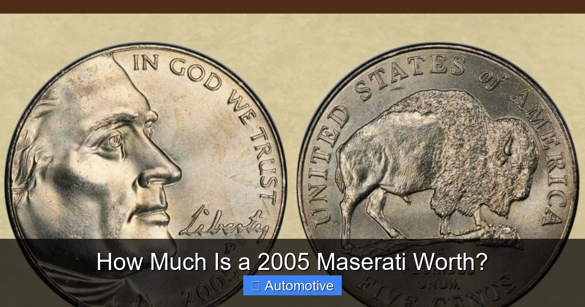 How Much Is a 2005 Maserati Worth?