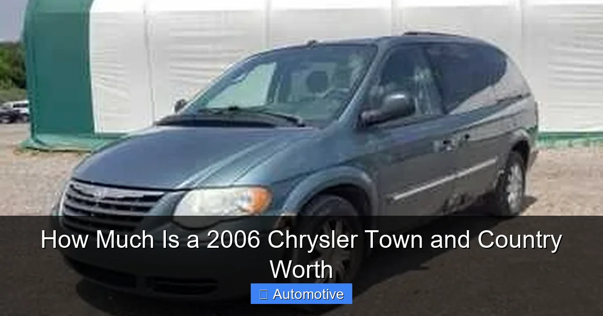 How Much Is a 2006 Chrysler Town and Country Worth