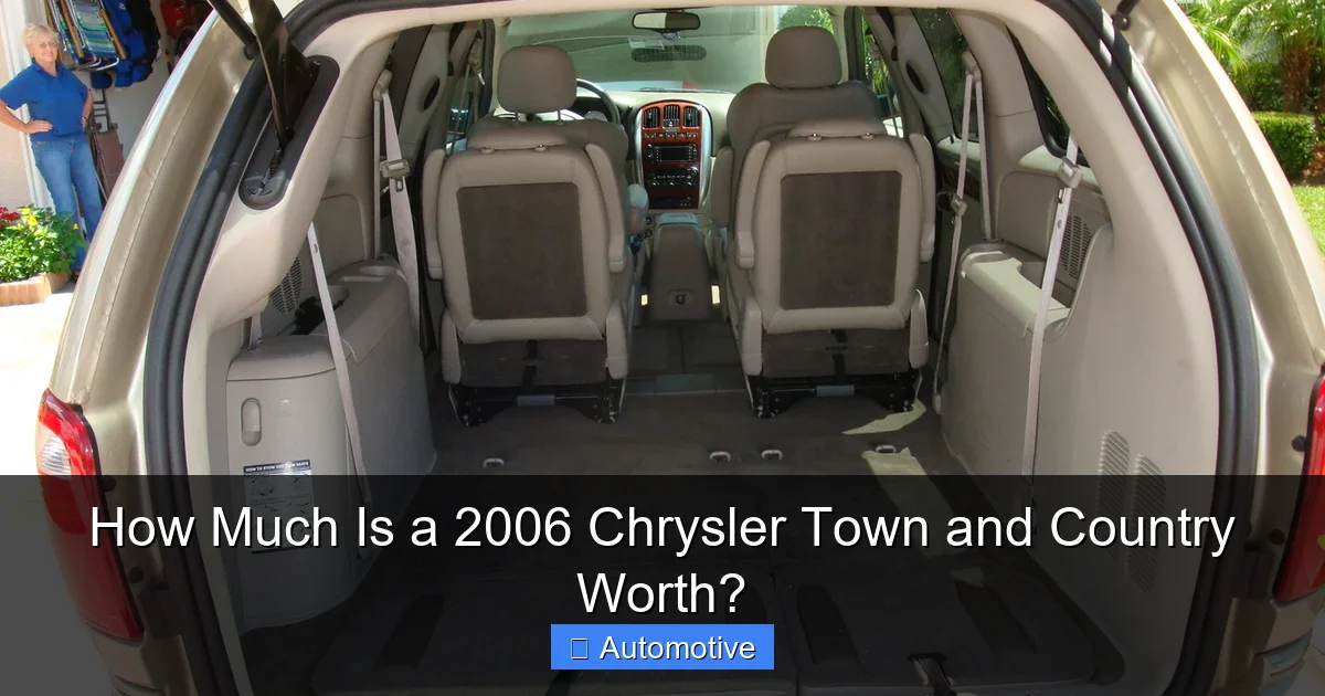 How Much Is a 2006 Chrysler Town and Country Worth?