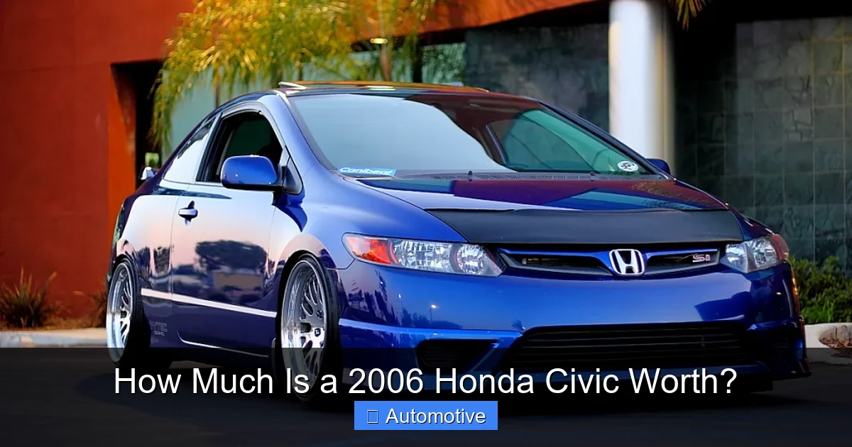 How Much Is a 2006 Honda Civic Worth?