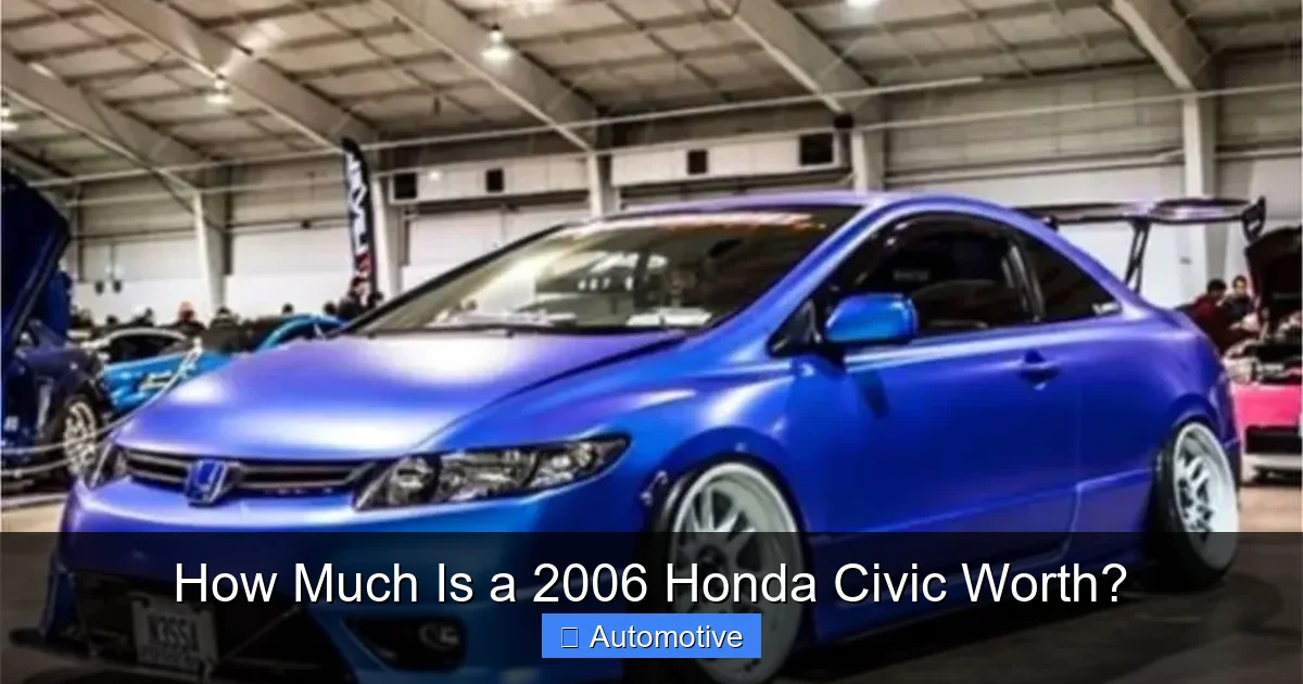 How Much Is a 2006 Honda Civic Worth?