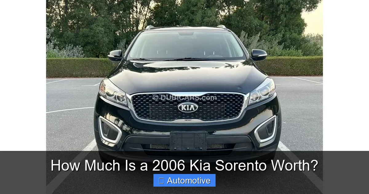 How Much Is a 2006 Kia Sorento Worth?