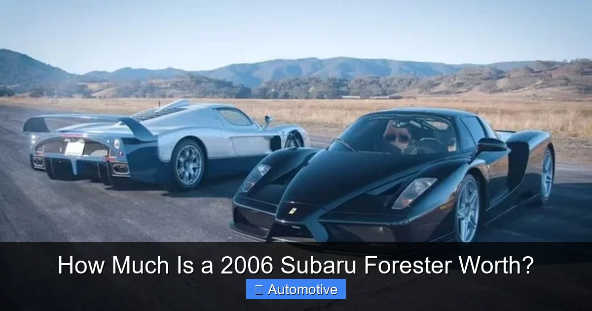 How Much Is a 2006 Subaru Forester Worth?