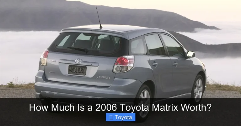 How Much Is a 2006 Toyota Matrix Worth?