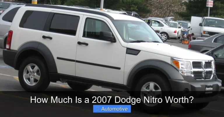 How Much Is a 2007 Dodge Nitro Worth?