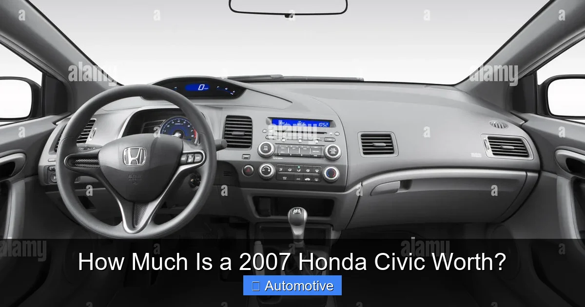 How Much Is a 2007 Honda Civic Worth?