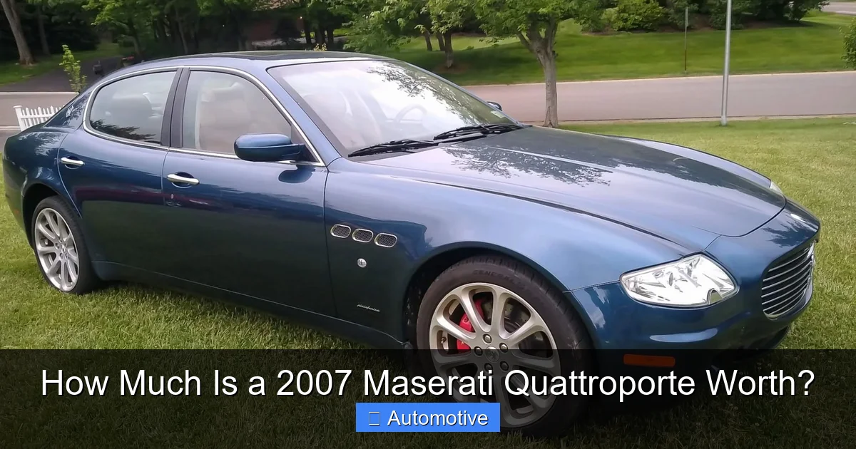 How Much Is a 2007 Maserati Quattroporte Worth?