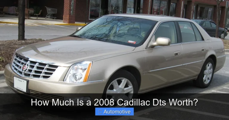 How Much Is a 2008 Cadillac Dts Worth?