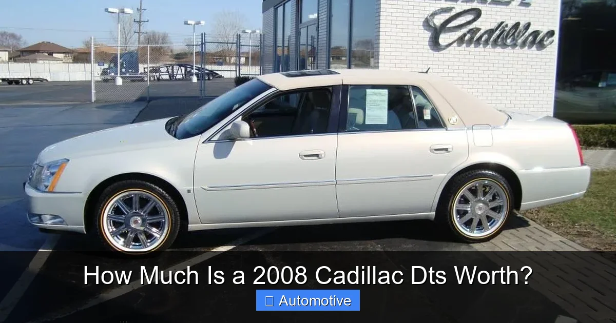 How Much Is a 2008 Cadillac Dts Worth?