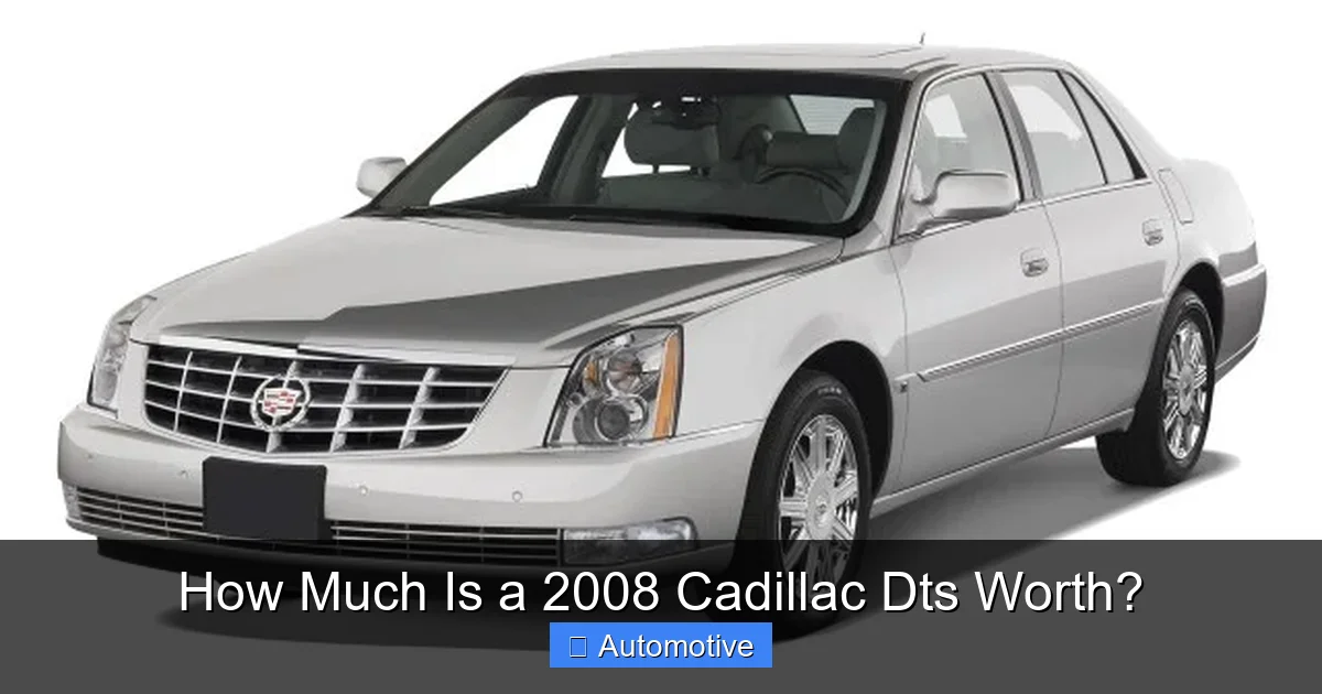How Much Is a 2008 Cadillac Dts Worth?