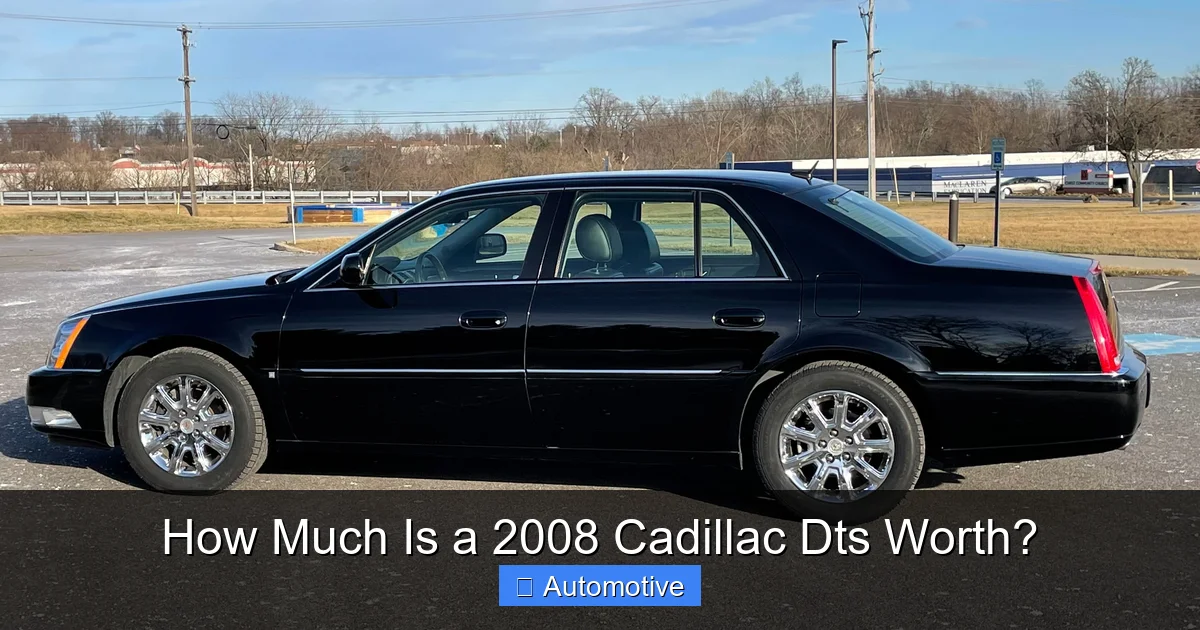 How Much Is a 2008 Cadillac Dts Worth?