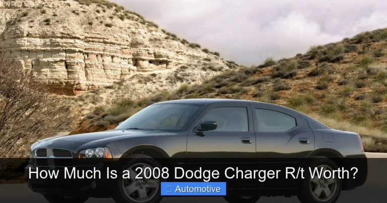 How Much Is a 2008 Dodge Charger R/t Worth?