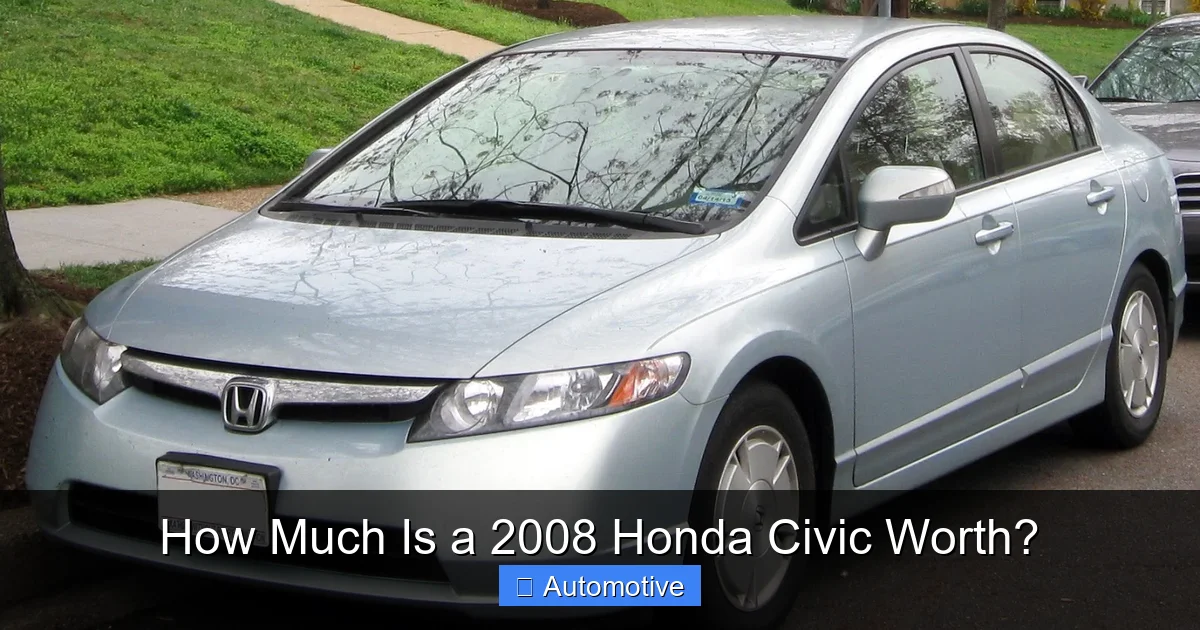 How Much Is a 2008 Honda Civic Worth?