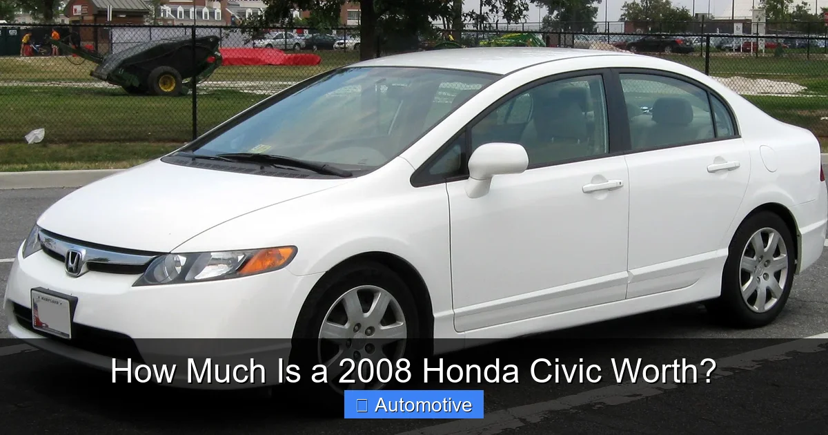 How Much Is a 2008 Honda Civic Worth?