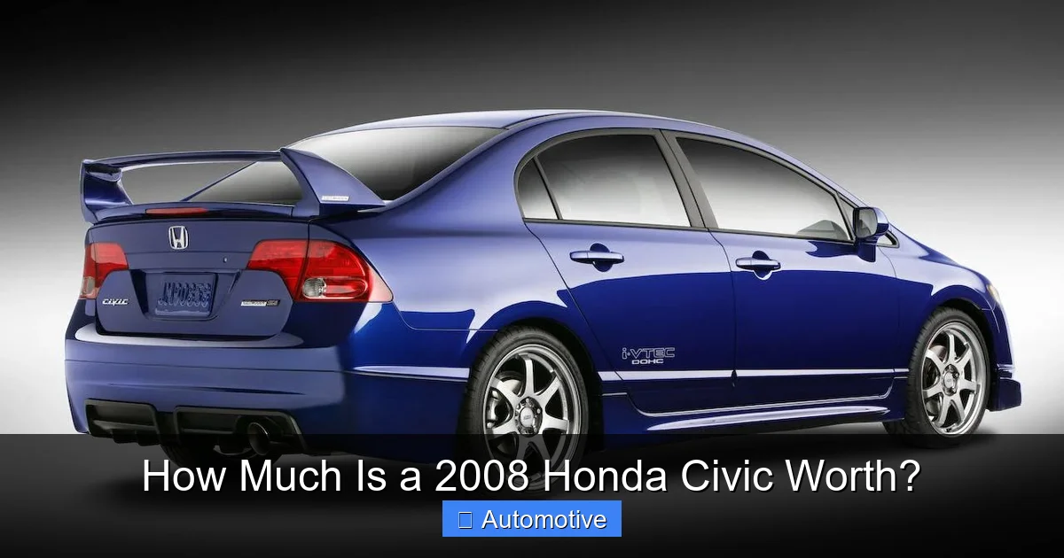 How Much Is a 2008 Honda Civic Worth?