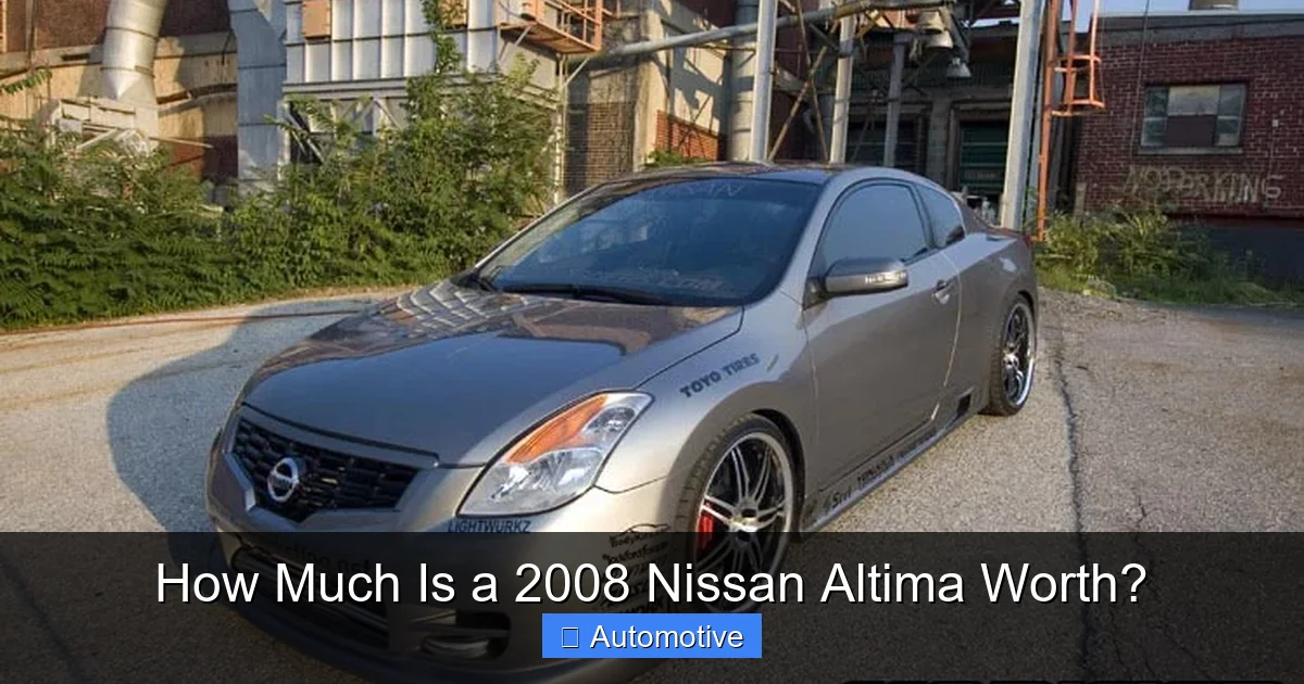 How Much Is a 2008 Nissan Altima Worth?