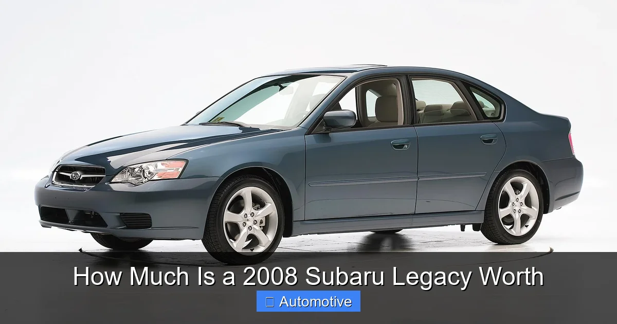 How Much Is a 2008 Subaru Legacy Worth