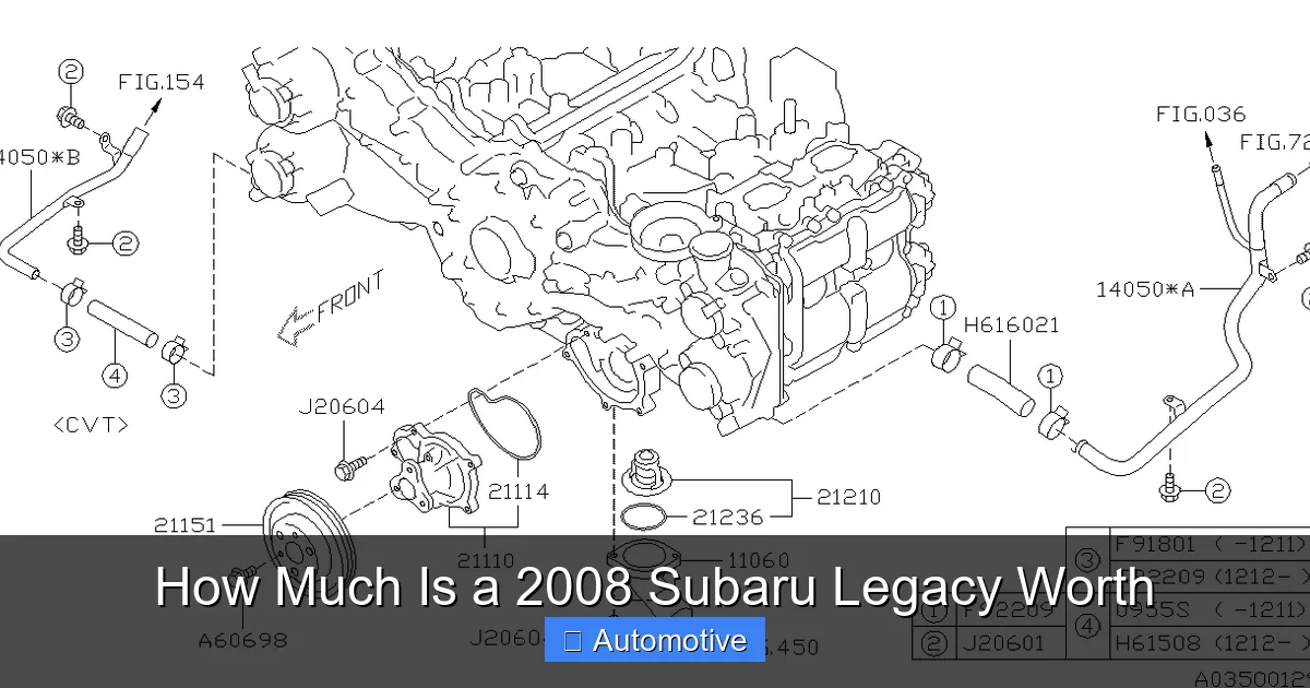 How Much Is a 2008 Subaru Legacy Worth