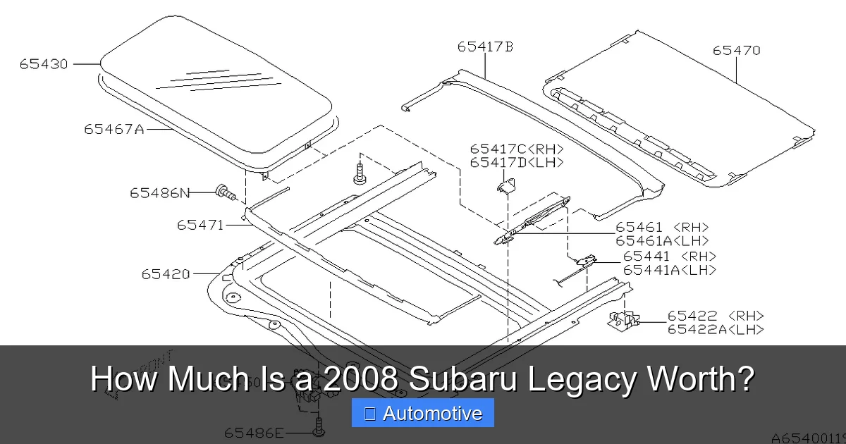 How Much Is a 2008 Subaru Legacy Worth?