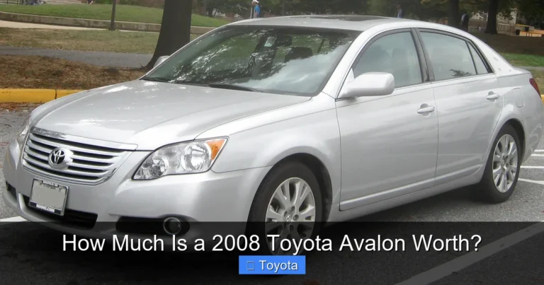 How Much Is a 2008 Toyota Avalon Worth?