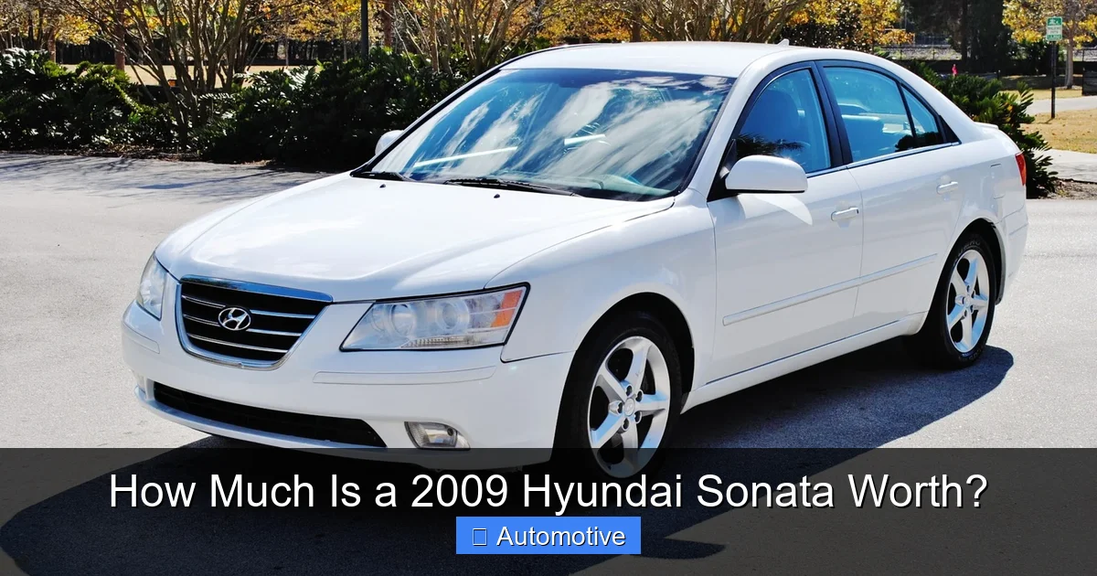 How Much Is a 2009 Hyundai Sonata Worth?