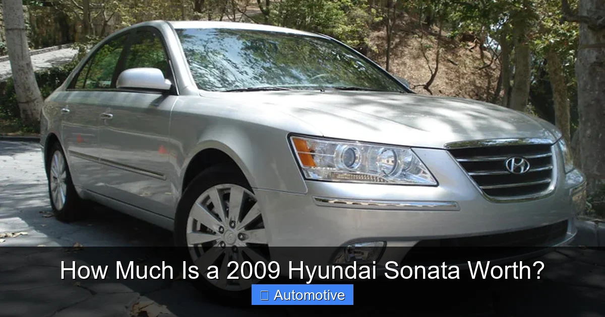 How Much Is a 2009 Hyundai Sonata Worth?