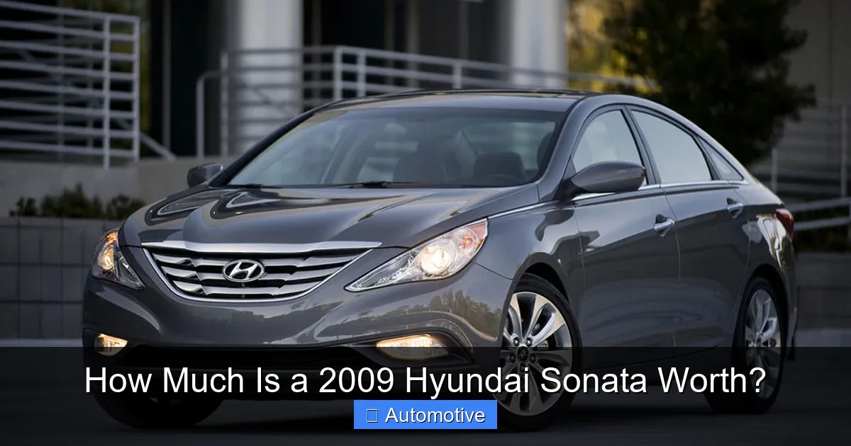 How Much Is a 2009 Hyundai Sonata Worth?