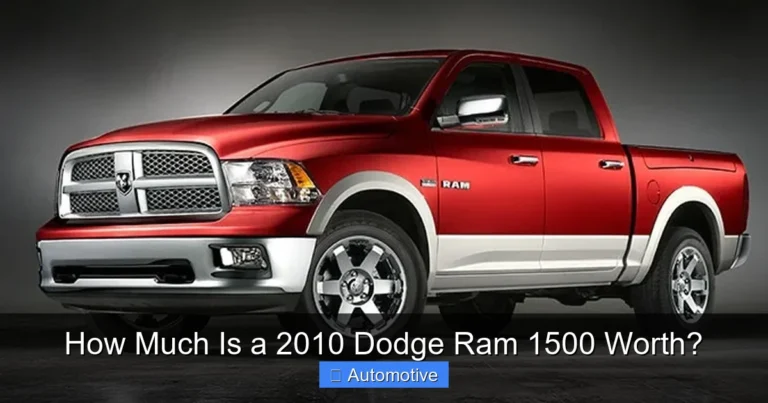 How Much Is a 2010 Dodge Ram 1500 Worth?