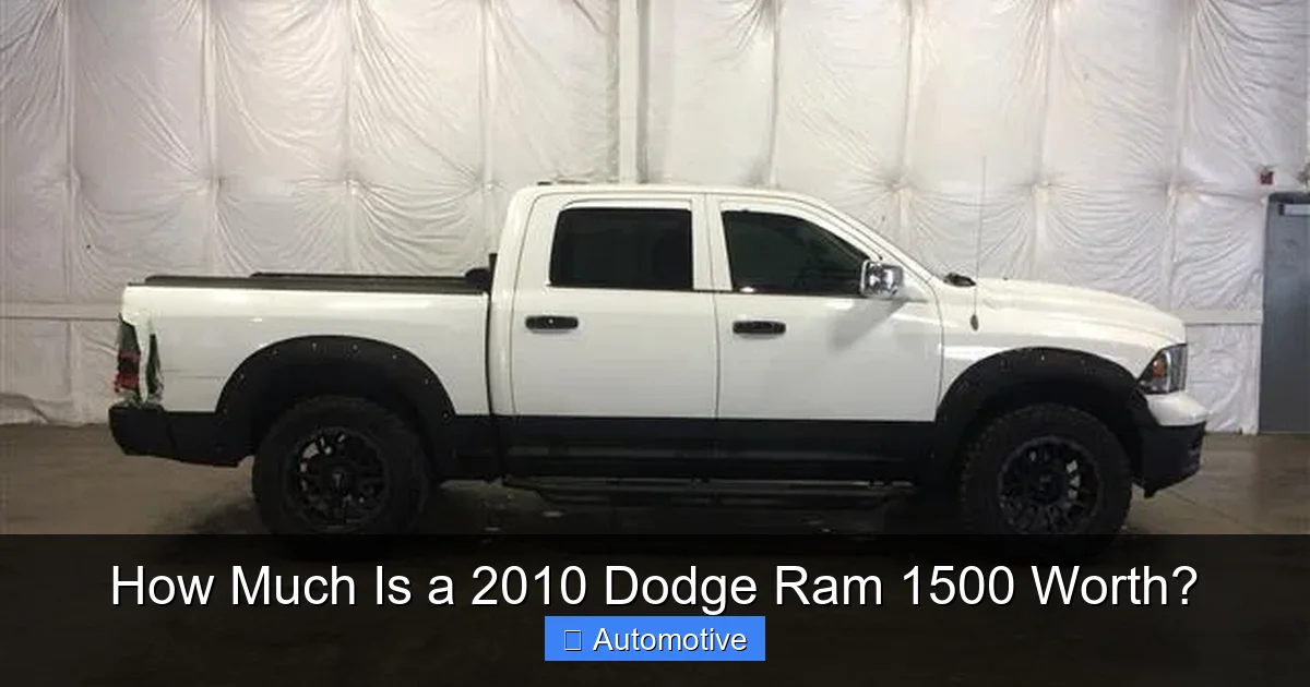 How Much Is a 2010 Dodge Ram 1500 Worth?