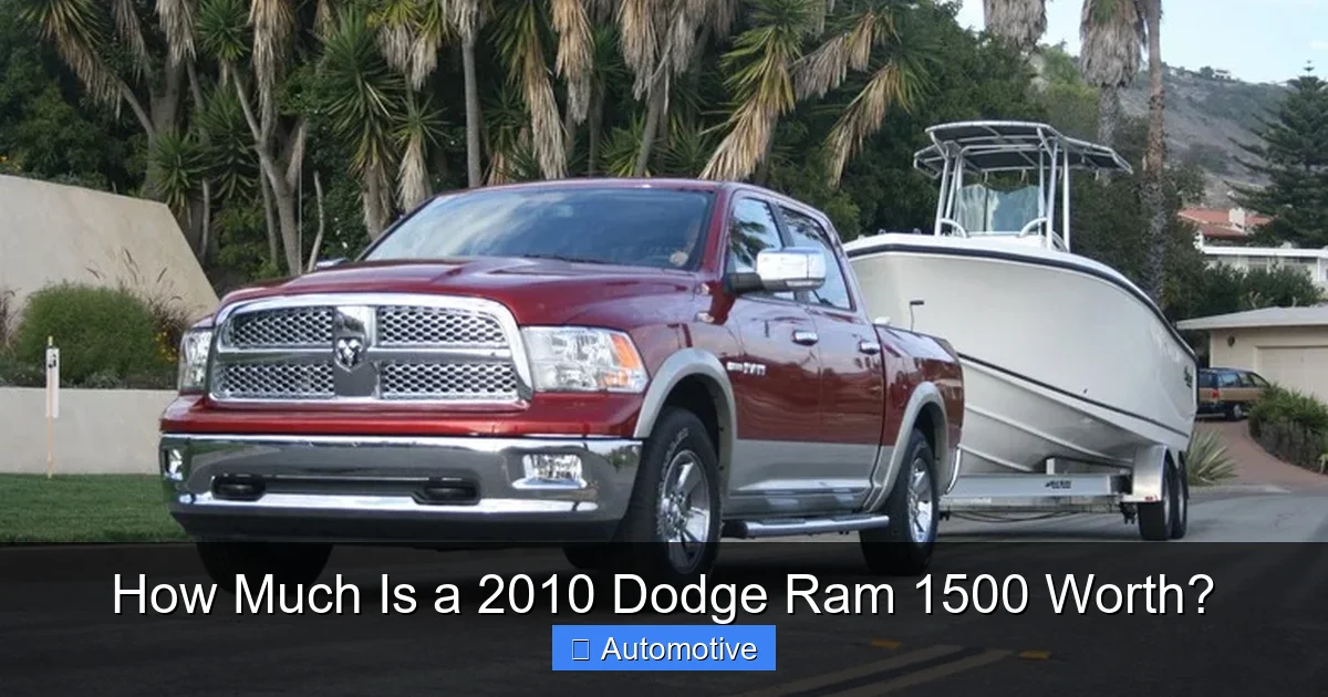 How Much Is a 2010 Dodge Ram 1500 Worth?
