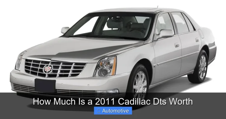 How Much Is a 2011 Cadillac Dts Worth