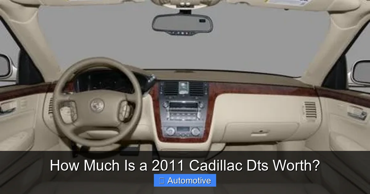 How Much Is a 2011 Cadillac Dts Worth?