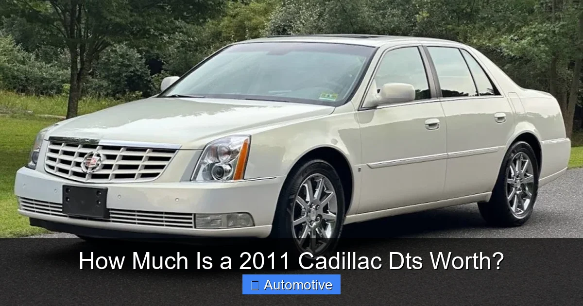 How Much Is a 2011 Cadillac Dts Worth?