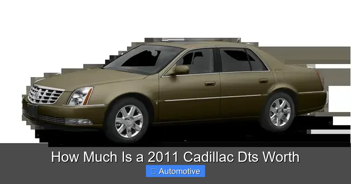 How Much Is a 2011 Cadillac Dts Worth
