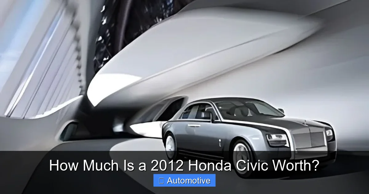 How Much Is a 2012 Honda Civic Worth?