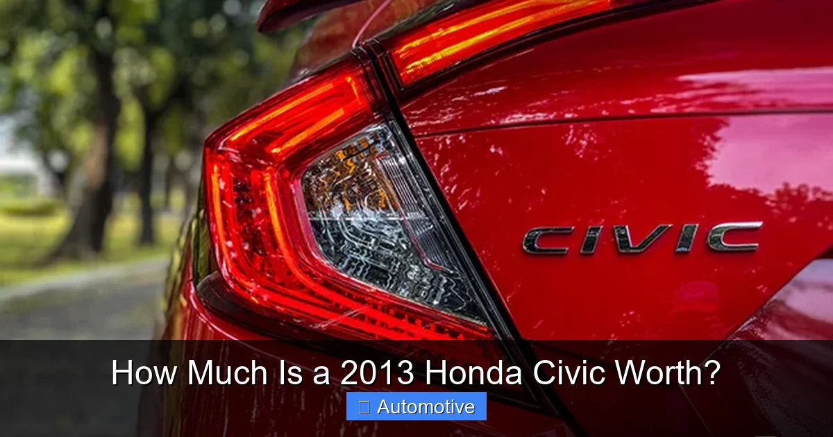 How Much Is a 2013 Honda Civic Worth?