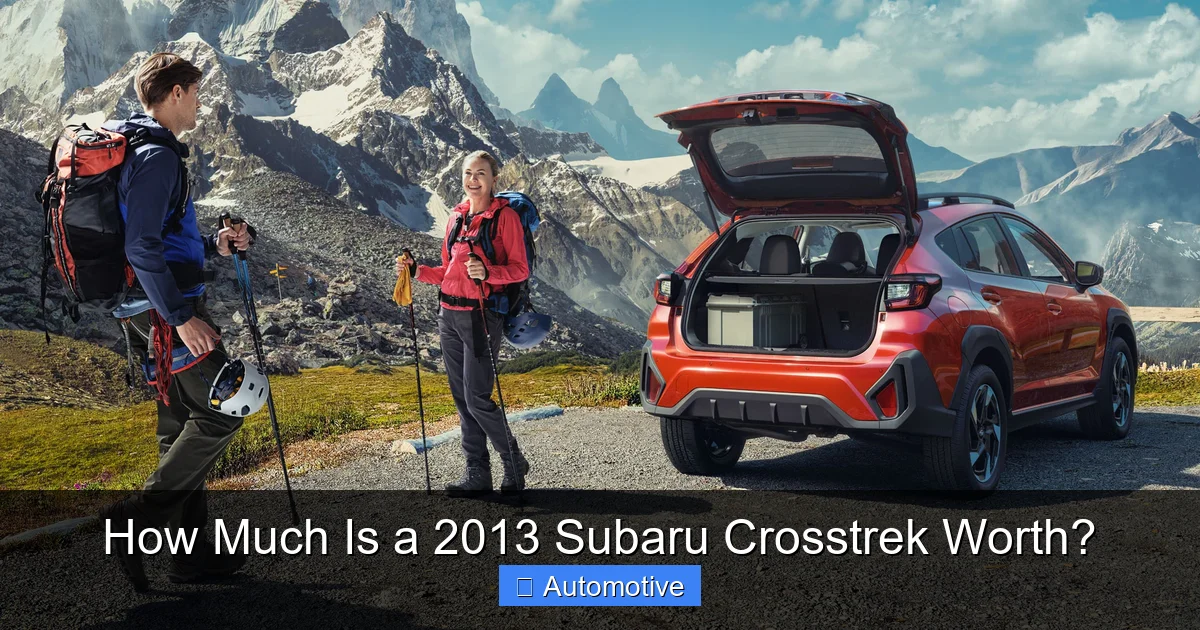 How Much Is a 2013 Subaru Crosstrek Worth?