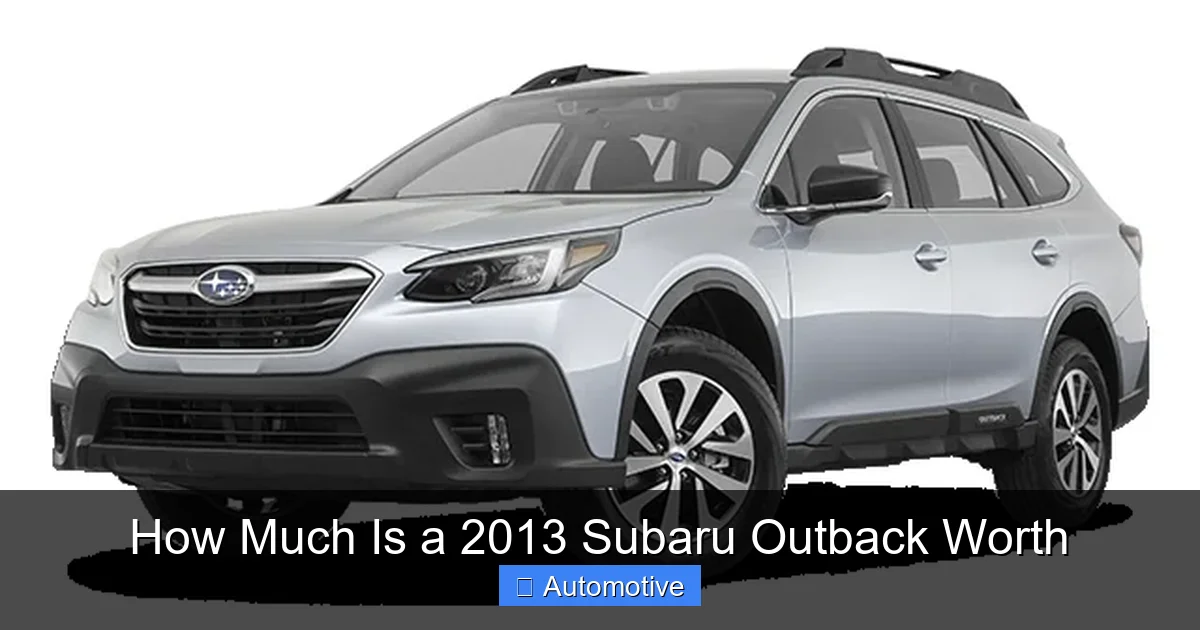 How Much Is a 2013 Subaru Outback Worth